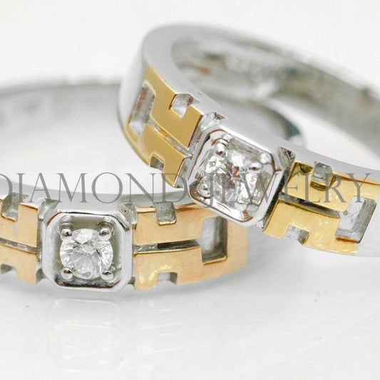 Cincin Kawin/Wedding Ring - Diamond Jewelry Two Tone 01020766/01020767