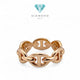 Chain D'ancre Ring chain H ring 18kgold-Diamond Jewelry Emas