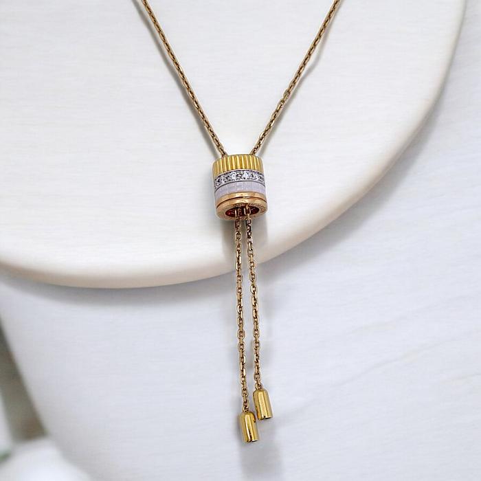 Quarte White Necklace 18K / Diamond Jewelry