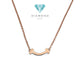 Small Smile Necklace 18K / Diamond Jewelry 394KBD266RY