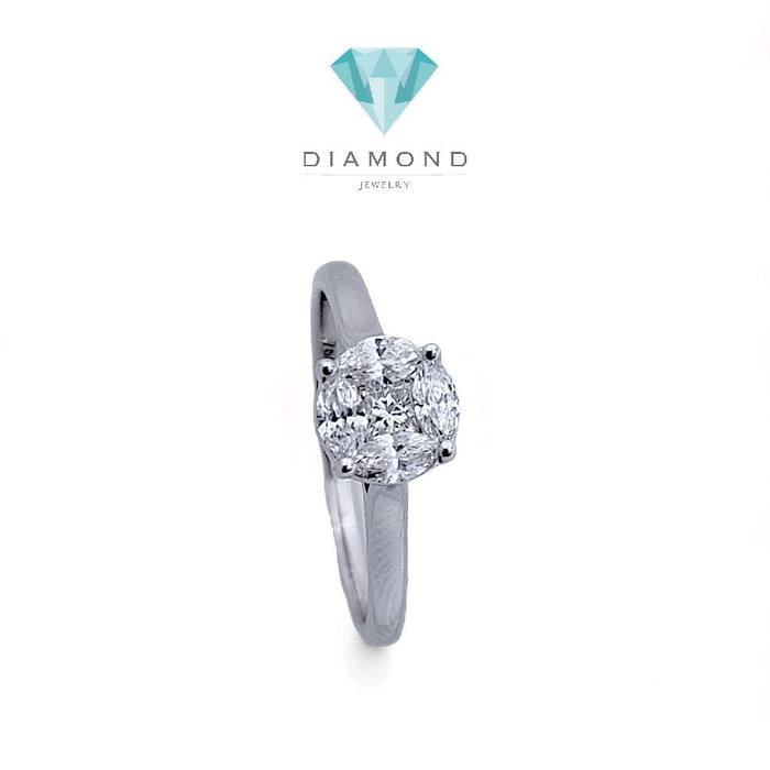 Esperanza Diamond Ring 18K / Cincin Berlian Esperanza 18K / Diamond Jewelry 376CB625ANANLS HT