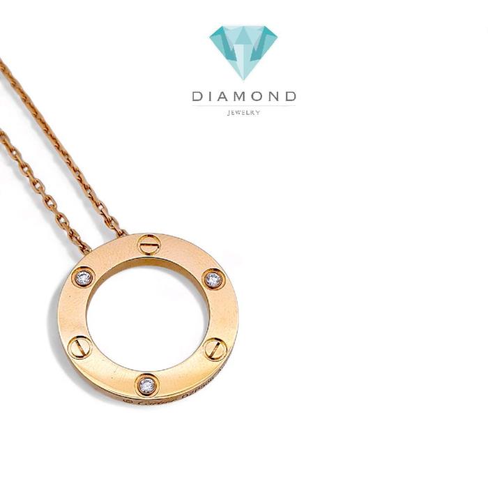 Love Diamond Necklace 18K / Kalung Love Berlian 18K / Diamond Jewelry 17KBD18000RB-HT
