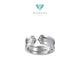 Diamond Ring Double C-Cincin Berlian- 577-Diamond Jewelry-38CBM577LSWP-HT