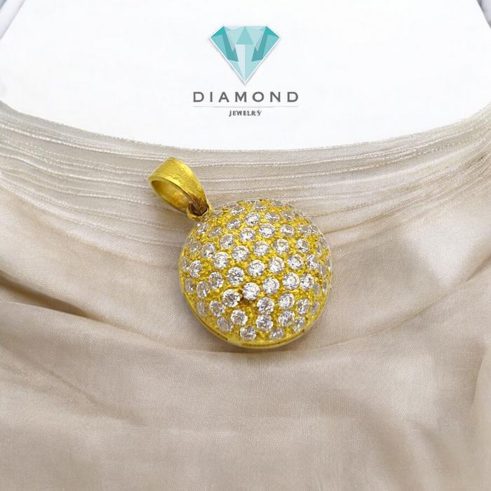 Liontin Mas Sirkon Model Bola 23K-Diamond Jewelry