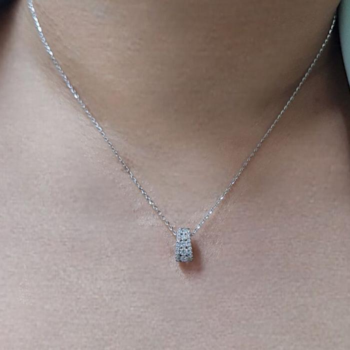 Liontin Diamond Trapesium stack18K / diamond pendant trapesium stackDiamond Jewelry