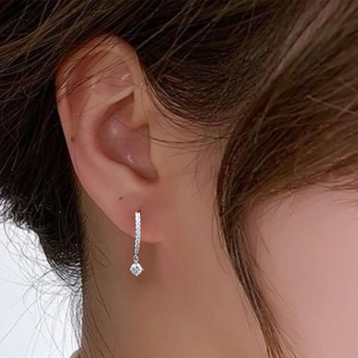 Diamond Hoop Earrings / Diamond Jewelry