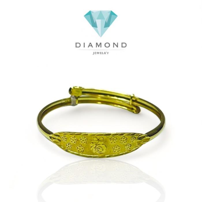 Baby Bracelet Gelang Bayi 700-750-Diamond Jewelry-35GMS3WP-HT