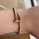 CRT Nail Diamond Bangle juste 18k- Diamond Jewelry-HT