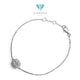 Cushion Diamond Bracelet 18K / Gelang Berlian Cushion 18K / Diamond Jewelry 159GB57200AB -HT