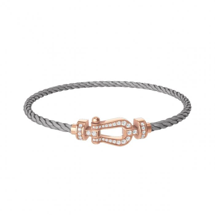 Fred medium custom Diamond 18K gold bracelet Diamond Jewelry