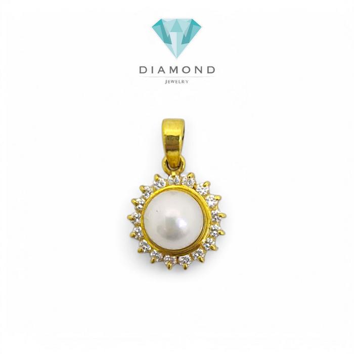 Set Mas Mutiara 23 Lady Diana circle round pearl-Diamomd Jewelry