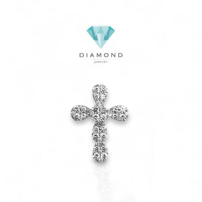 Diamond Cross Pendant/Liontin Berlian Salib 18K