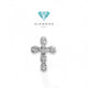 Diamond Cross Pendant/Liontin Berlian Salib 18K