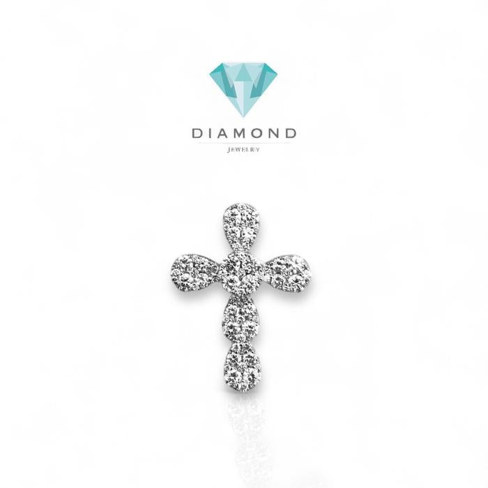 Diamond Cross Pendant/Liontin Berlian Salib 18K