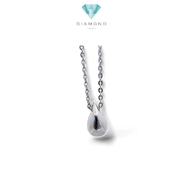 Teardrop White Gold Pendants 17K / Liontin Emas Putih Teardrop 17K / Diamond Jewelry / 281LMS047LS