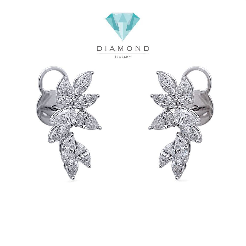 Leaf Diamond Earring 18K / Anting Berlian Daun 18K / Diamond Jewelry 2AB2550ANN-HT
