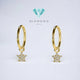 Star Earring Gold -Gift pay day Diamond Jewelry