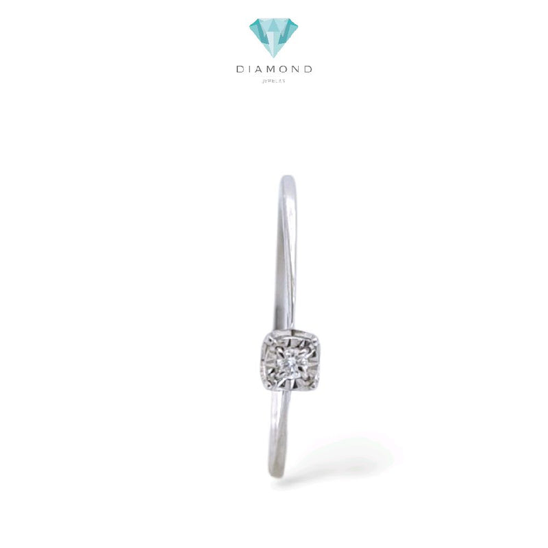 Solitaire Diamond Ring 18K / Cincin Diamond Solitaire 18K / Diamond Jewelry / 382CB170LS