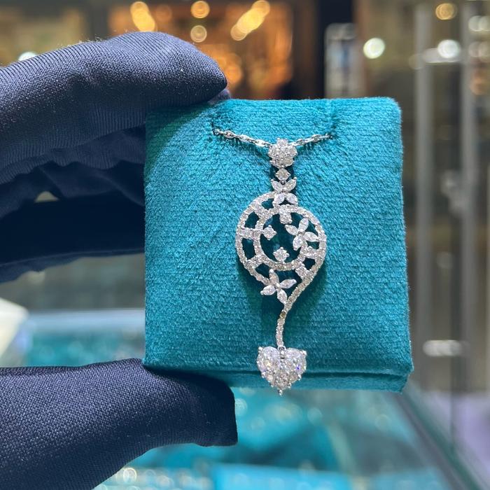Kalung Panjang Bulat Dan Love