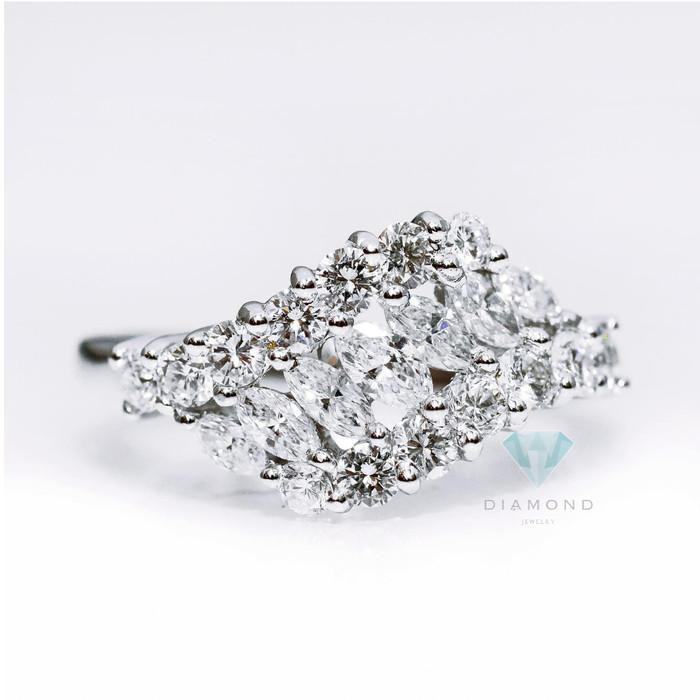 Marquis Diamond Ring - Cincin Berlian - Diamond Jewelry- 01010479