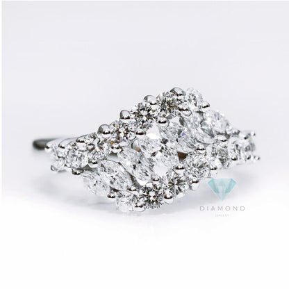Marquis Diamond Ring - Cincin Berlian - Diamond Jewelry- 01010479