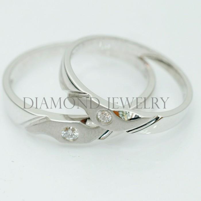 Cincin Kawin/Wedding Ring - Diamond Jewelry Two Tone 01020858/01020859