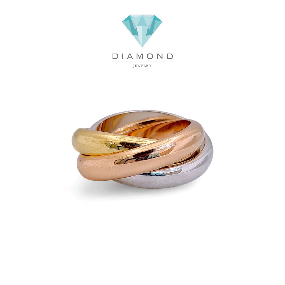 Trinity Large Ring 18K / Cincin Trinity Besar 18K / Diamond Jewelry 401CBD1233RY-HT