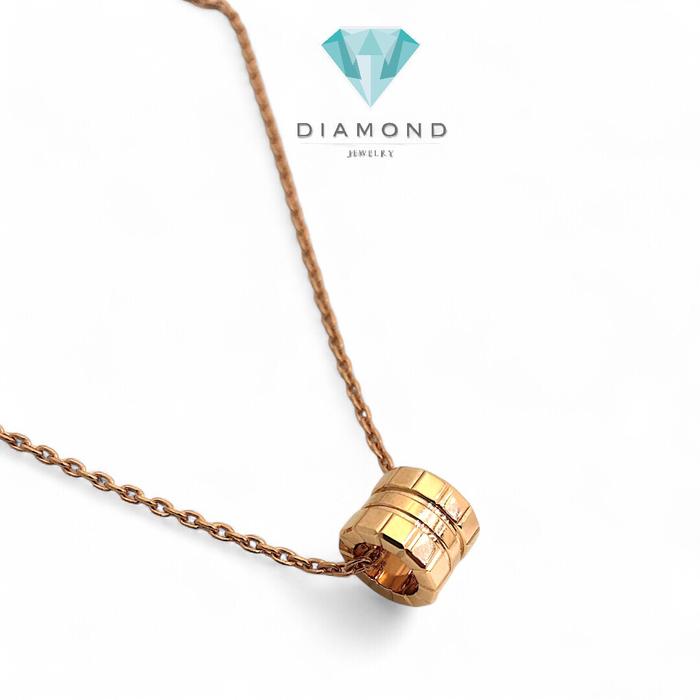 Kalung Ice cube Fashion Gold Rose Gold 18K-Diamond Jewelry