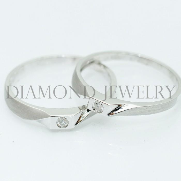 Cincin Kawin/Wedding Ring - Diamond Jewelry Two Tone 01020746/01020747