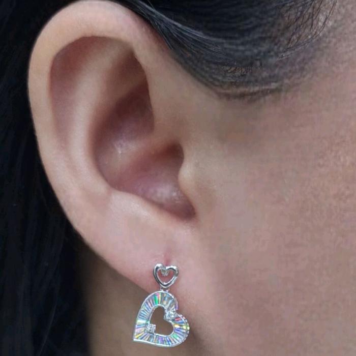 Love Diamond Rainbow Sparkle Earring 18K / Diamond Jewelry