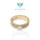 Solitaire love diamond ring 18k crt-Diamond Jewelry