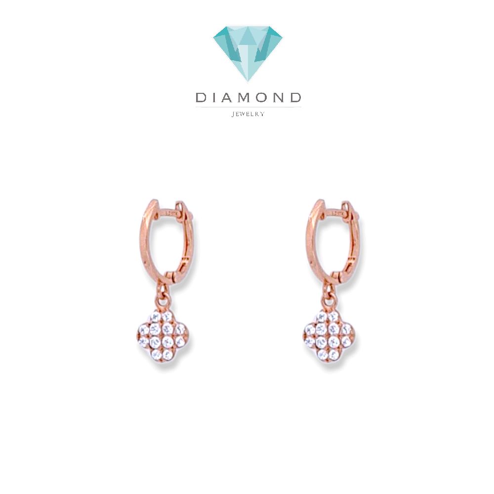 Flower Gold Earings 17K / Anting Emas Bunga 17K / Diamond Jewelry / 429AMS154LS