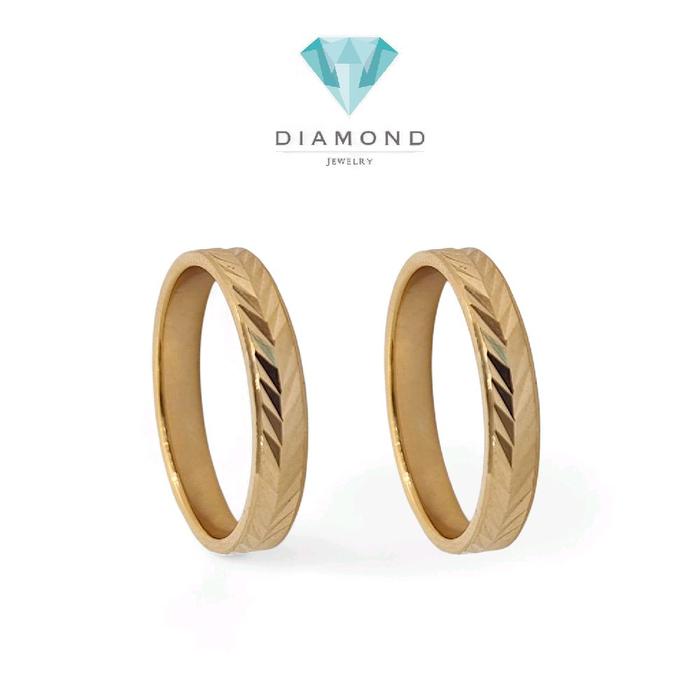 Cincin Kawin Emas 700K Rose Gold-Diamond Jewelry-421CMS234LS-422CMS245LS-HT
