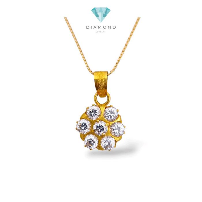 Topaz Pendants 18K / Liontin Topaz 18K / Diamond Jewelry / 176LMSWP5