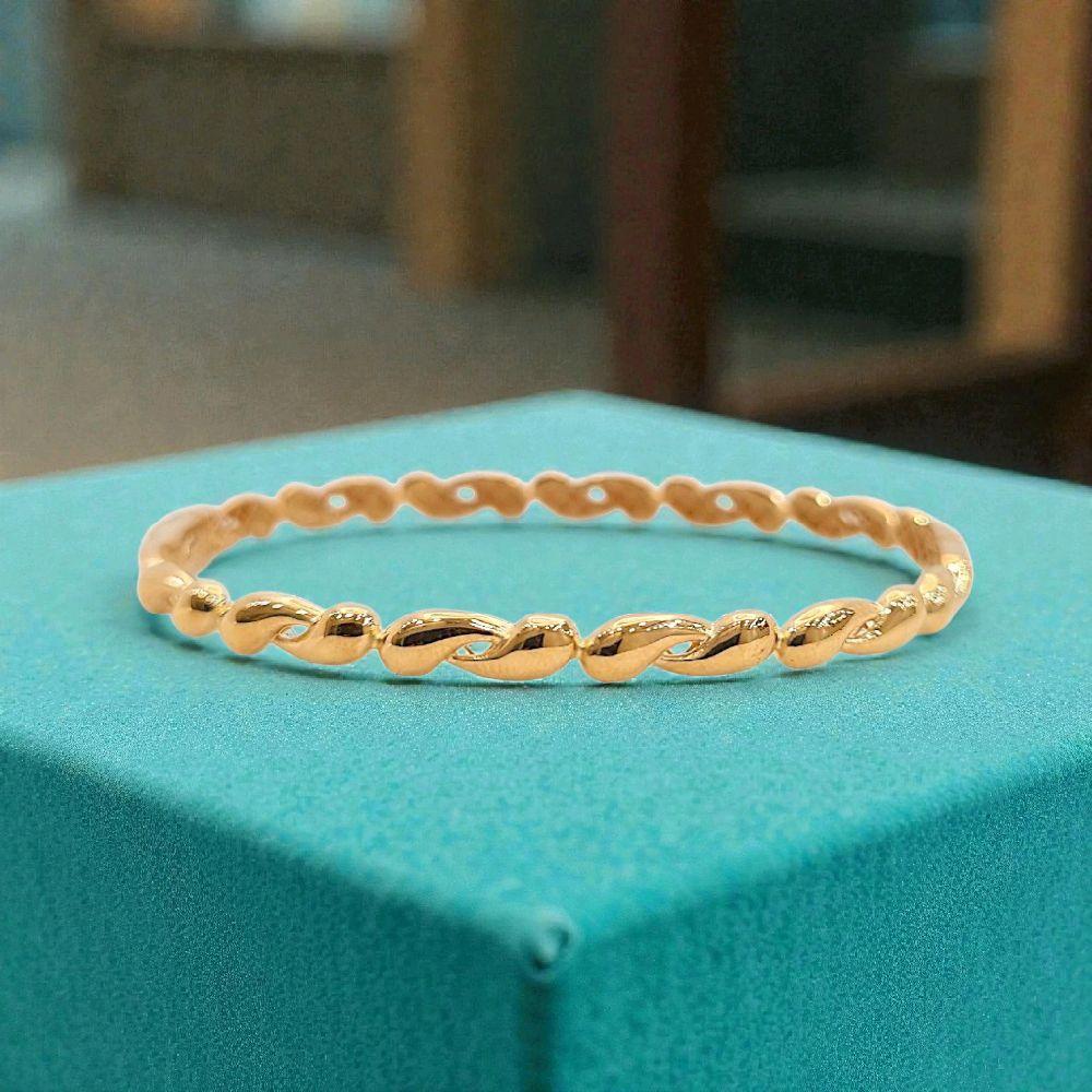 Tear Drop Gold Bangle bottega Brecelet 16K / Gelang Emas Tear Drop 16K / 461GMS534LS