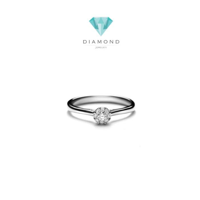 Cincin berlian diamond Soul ring 18 K white gold Diamond Jewelry