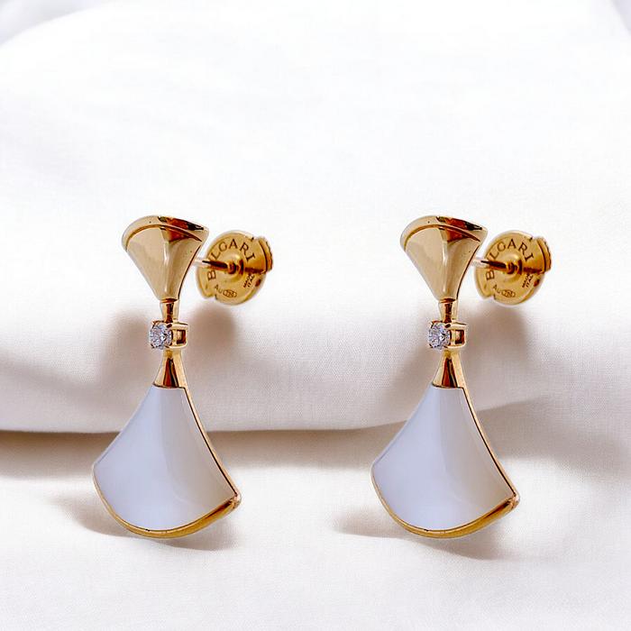 Diva's Pearl Diamond Earring 18K / Diamond Jewelry-370ABD6500RY-(1600/2000HT)