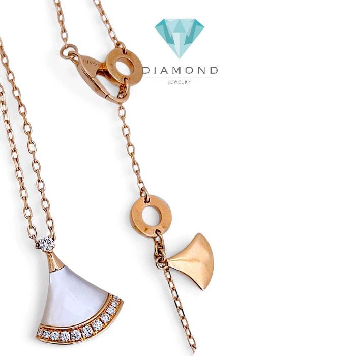 Diva MOP Diamond Necklace 18K / Kalung Berlian Diva Mutiara 18K / Diamond Jewelry  397KBDAB63800LS-HT