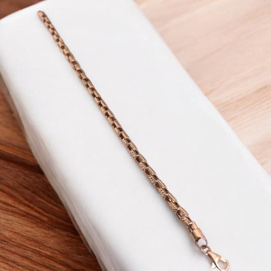 Blockchain rosegold bracelet 18k-Diamond Jewelry