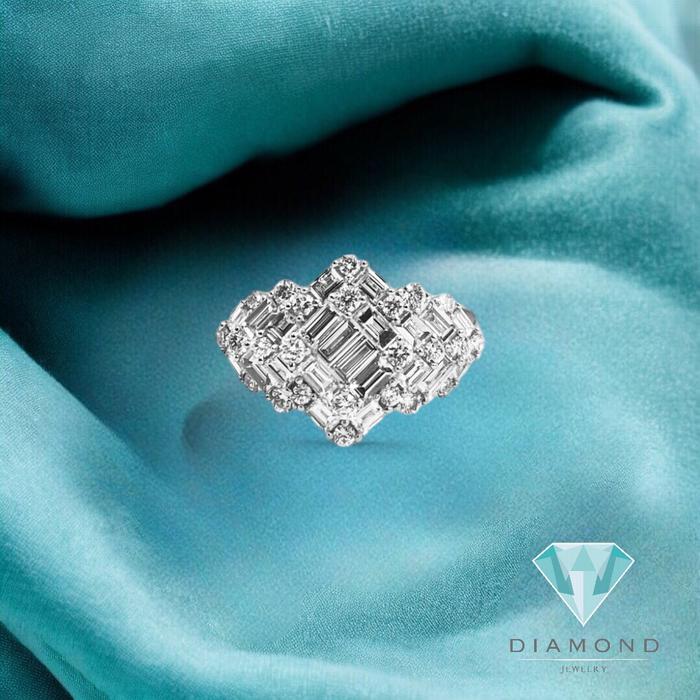 Baguette Diamond Ring/Cincin Berlian Baguette 18K