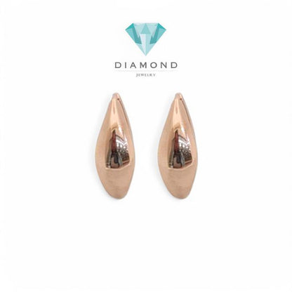 Anting Mas bottega klip Rose Gold 750K-Diamond Jewelry
