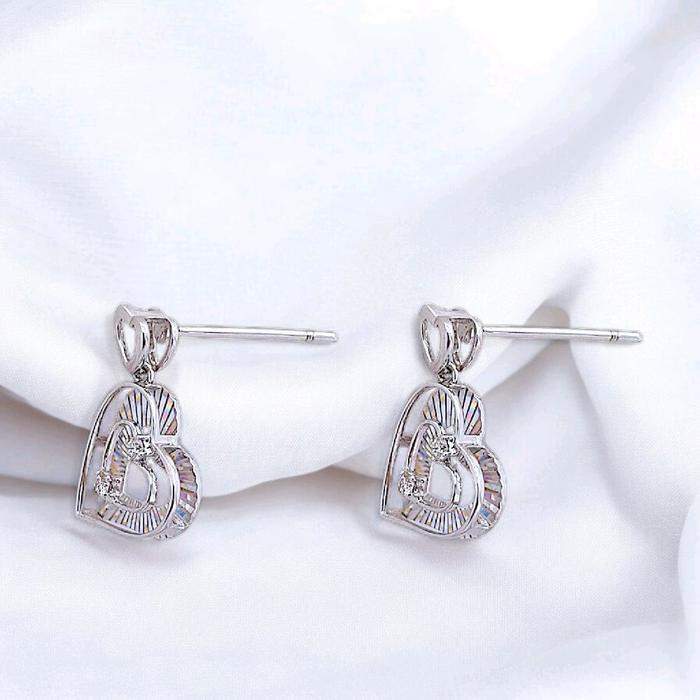 Love Diamond Rainbow Sparkle Earring 18K / Diamond Jewelry