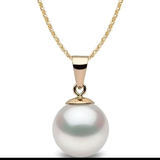 Pearl pendant necklace south sea akoya 18k gold-Diamond Jewelry-BLACKPEARLPENDANT3-5GR