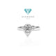 Cincin berlian teardrop 18K Diamond Jewelry