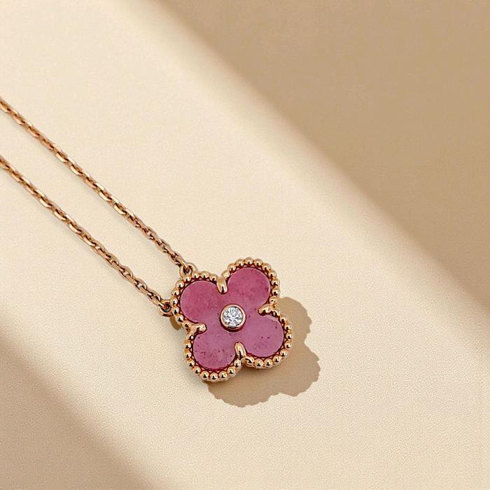 Rhodonite Pink Vintage 18K Rose Gold-Diamond Jewelry-107KBD66000AB-HT
