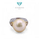 Pearl Diamond Ring 18K / Diamond Jewelry