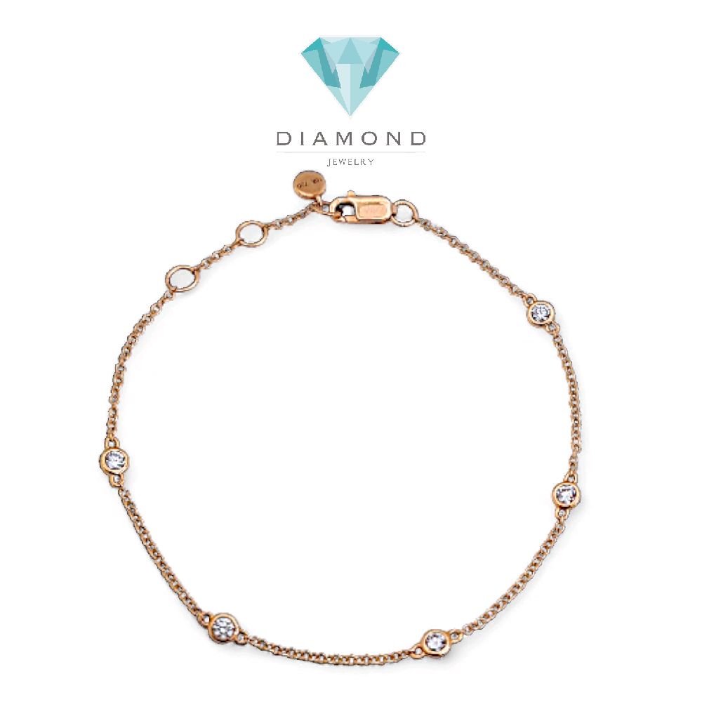Tennis Diamond Bracelet 18K / Gelang Tennis Berlian 18K / Diamond Jewelry 158GB38500AB - HT