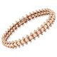Clash Diamond/gold bangle with diamond 18K rose gold- Diamond Jewelry