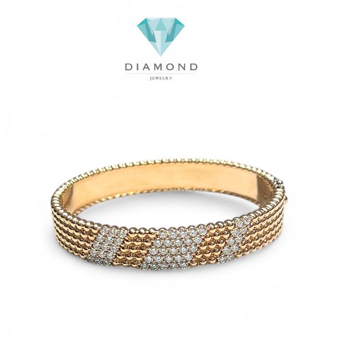 Perlee Bangle 18K-Diamond Jewelry-2GBD32406DM-HT