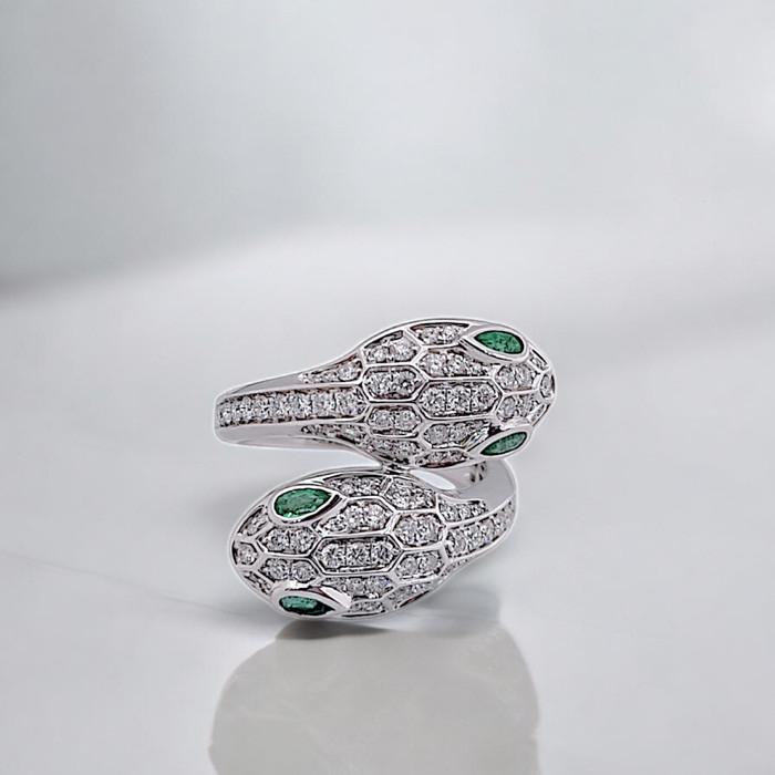 Serpenti Diamond Ring 18K / Diamond Jewelry-99CBD120000AB-HT